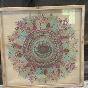 Bed Bath & Beyond Mandala Art in Purple and Teal